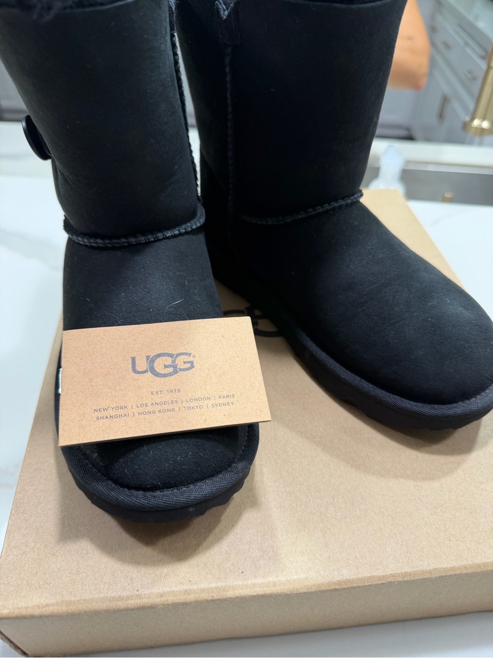 UGG Kids' Bailey Button Il Boots: 1017400K black